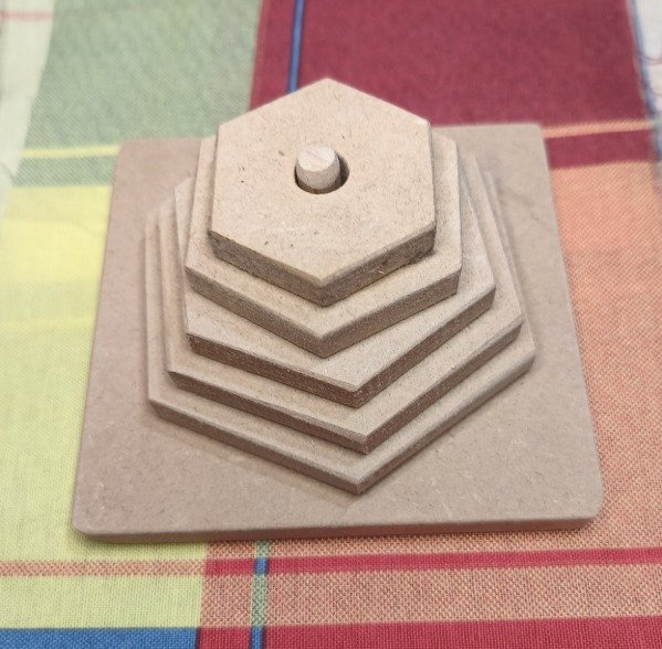 Producto - Hexágono apilable