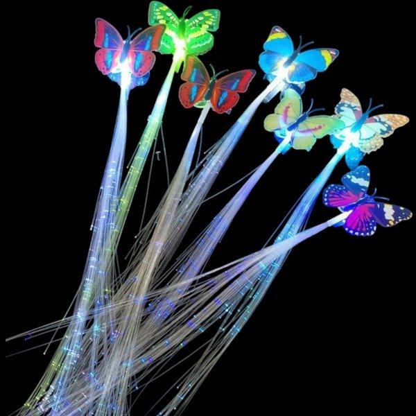 Producto - Extension Mechon Liso Con Luz Mariposa - 0