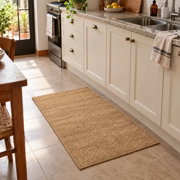 Producto - Alfombra Simil Yute Antideslizante 60x90cm - 3
