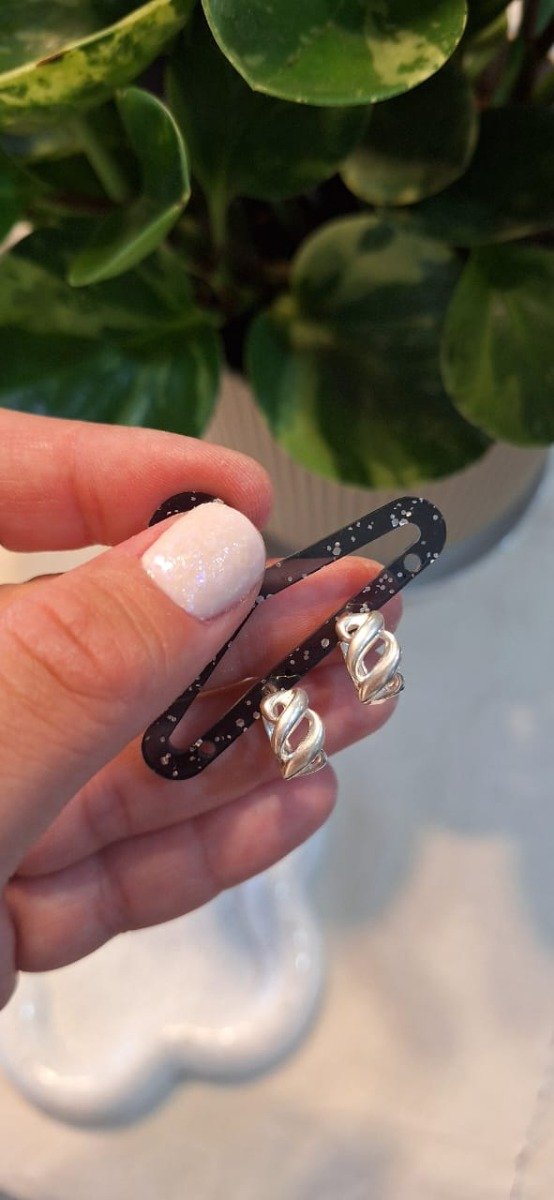 Producto - Argollitas Plata Bucle Calado