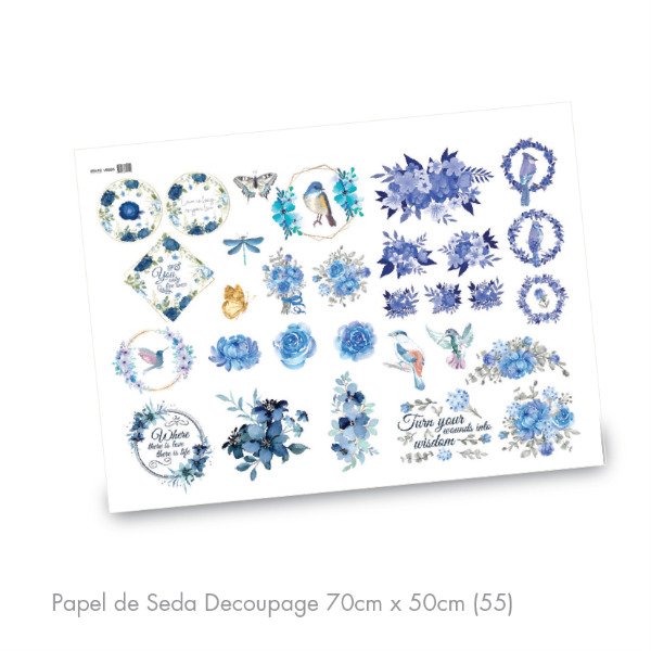 Producto - Papel de Seda Decoupage 70cm x 50cm (55)