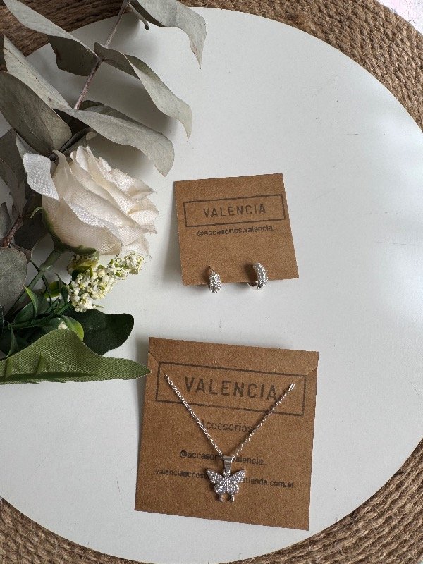 Producto - Cadena mariposa más argollitas AB
