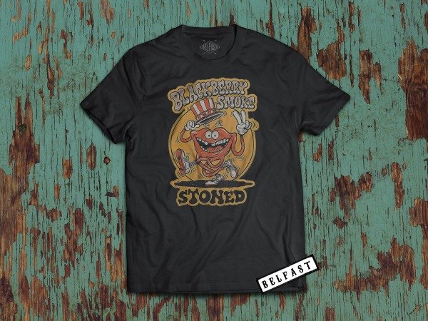 remera black berry smoke stoned