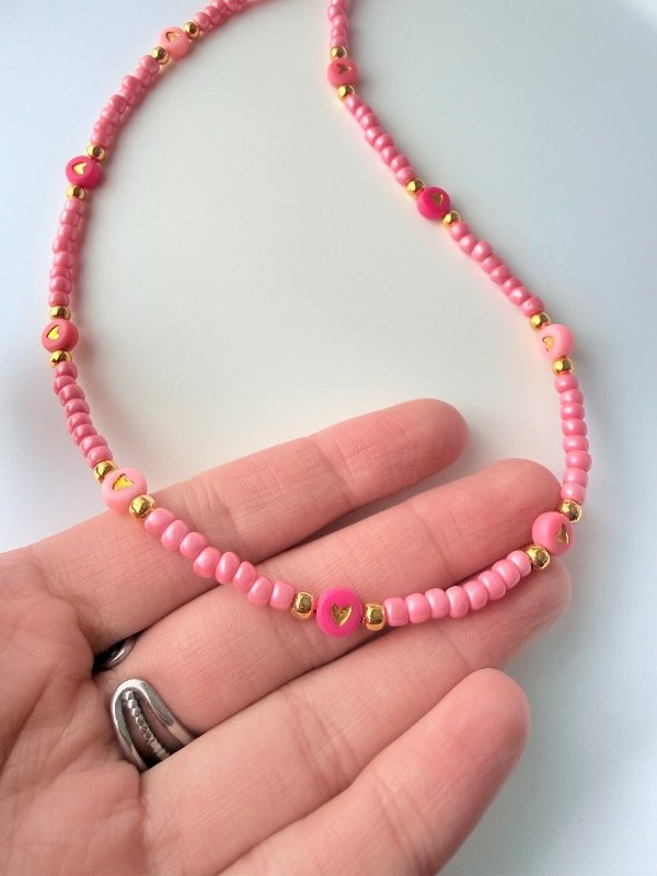 Producto - Collar pink hearts