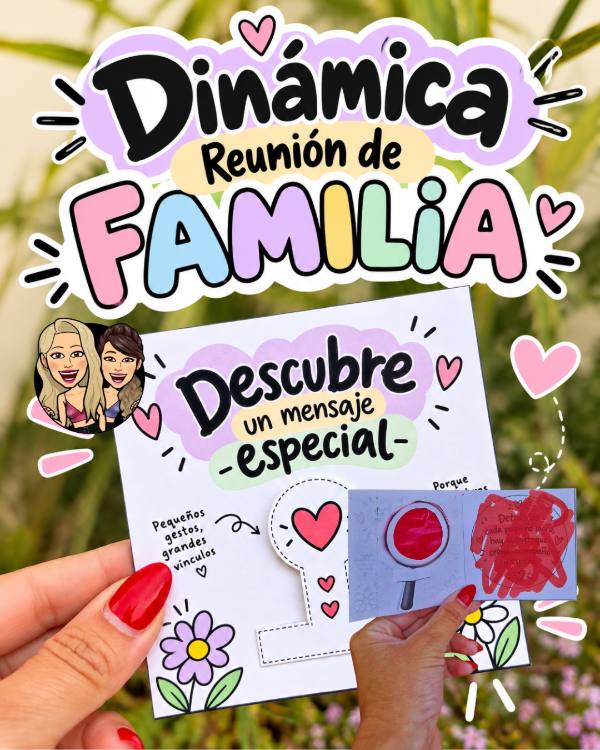 Producto - DINÁMICA REUNIÓN DE FAMILIAS. DESCUBRÍ UN MENSAJE ESPECIAL