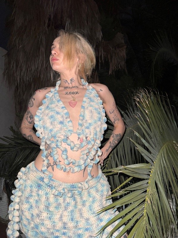 Producto - Pollera tejida siren