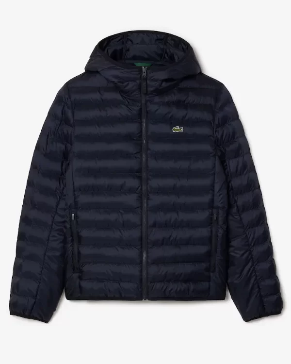 Producto - CAMPERA LACOSTE PUFFER IMPERMEABLE AZUL