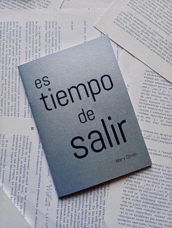 Producto - es tiempo de salir de MARY OLIVER