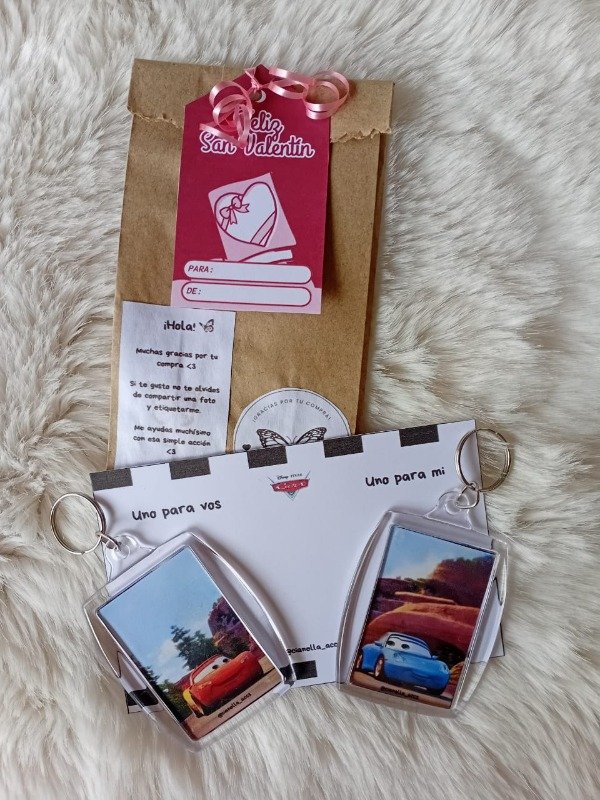 Producto - Llaveros para compartir Rayo y Sally