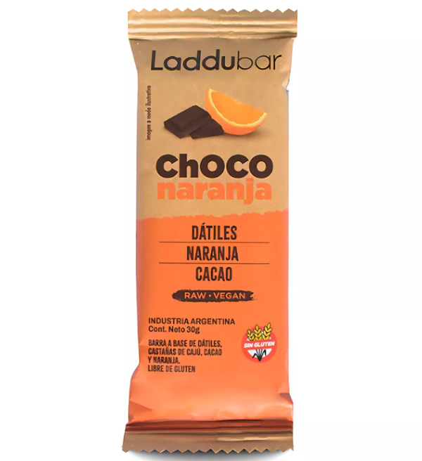 Producto - LADDUBAR CHOCOLATE NARANJA SIN TACC