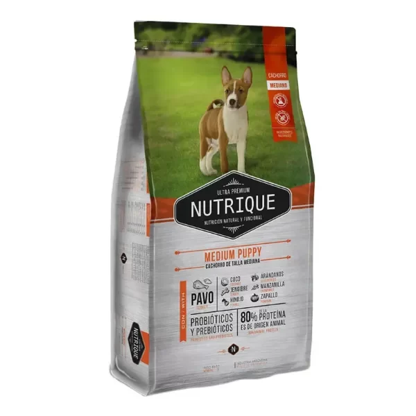 Producto - Alimento Nutrique Perro Cachorro Raza Mediana