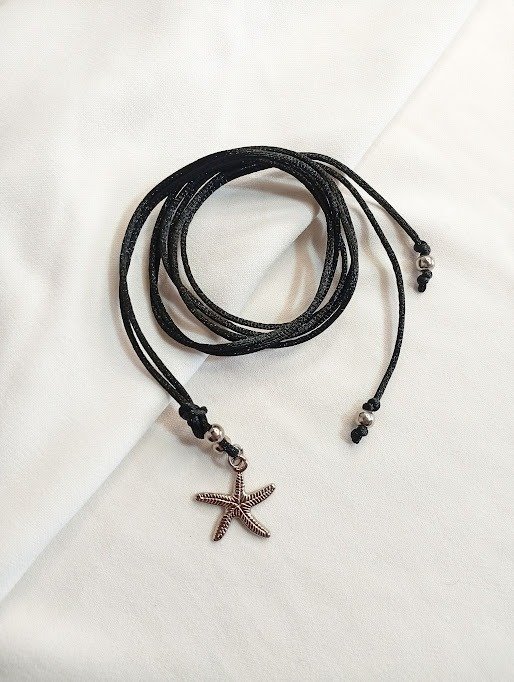 Producto - Choker lazo negro estrella de mar