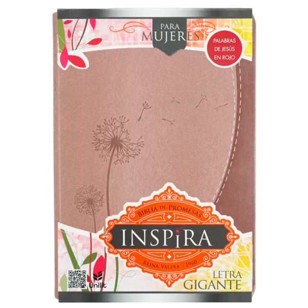 Producto - Biblia De Estudio Reina Valera 1960 De Promesas Inspira Piel Rosado Con índice