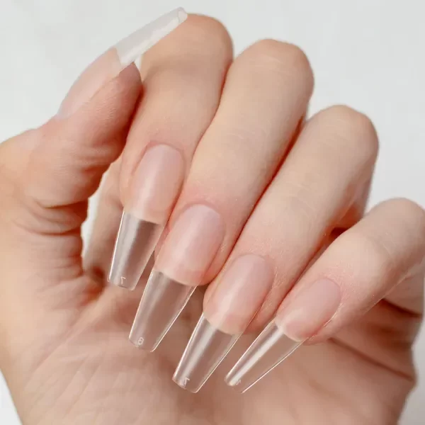 Producto - Tips soft Gel Coffin Medium Pink Mask 550 unidades. Easy Tips