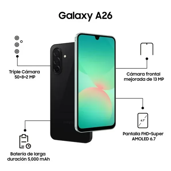 Producto - Samsung Galaxy A26 8GB ram 256GB 5G desbloqueado