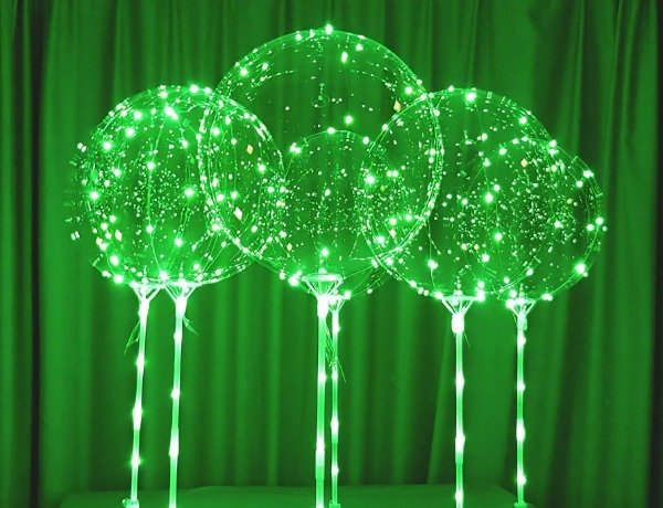 Producto - Globo Burbujas Completo LED VERDE