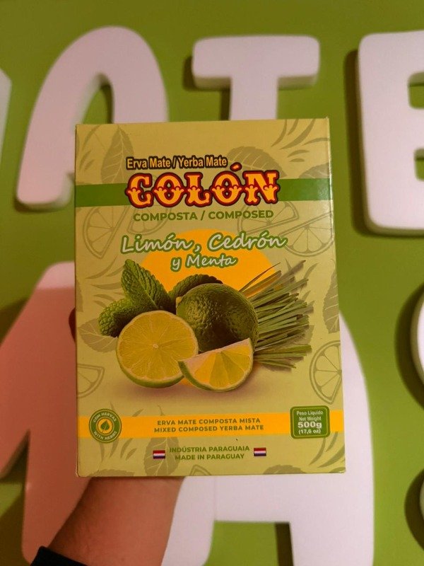 Producto - Yerba Mate Colón Limón, Cedrón y Menta 500gr