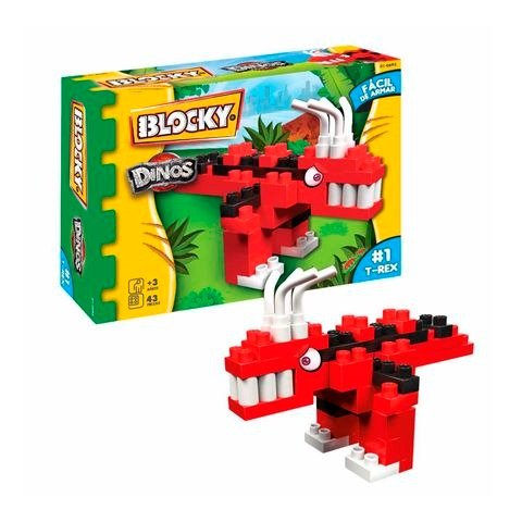 Producto - BLOQUES BLOCKY MINI DINOS 43PZS EN CAJA 17X12.5