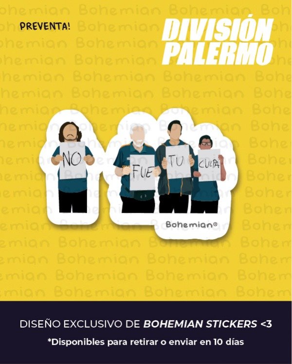 Producto - NO FUE TU CULPA - Sticker individual Division Palermo