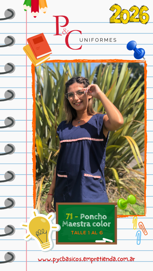 Producto - Ponchito Maestra Color