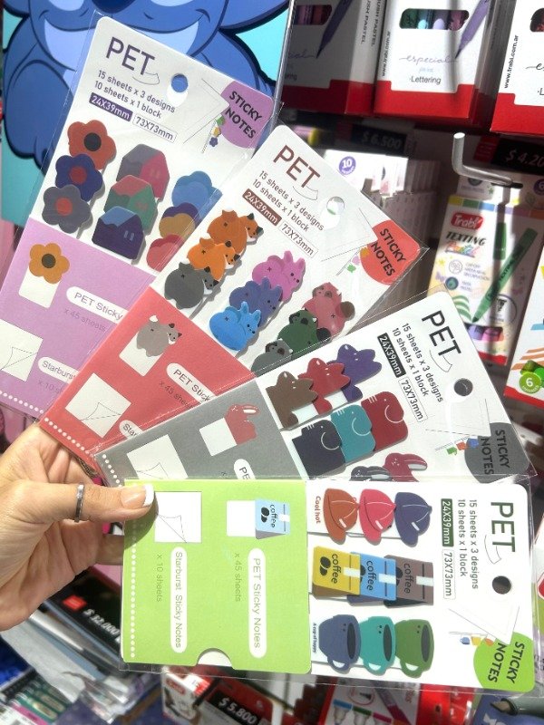 Producto - Set x2 Banderitas + 10 Notas transparentes