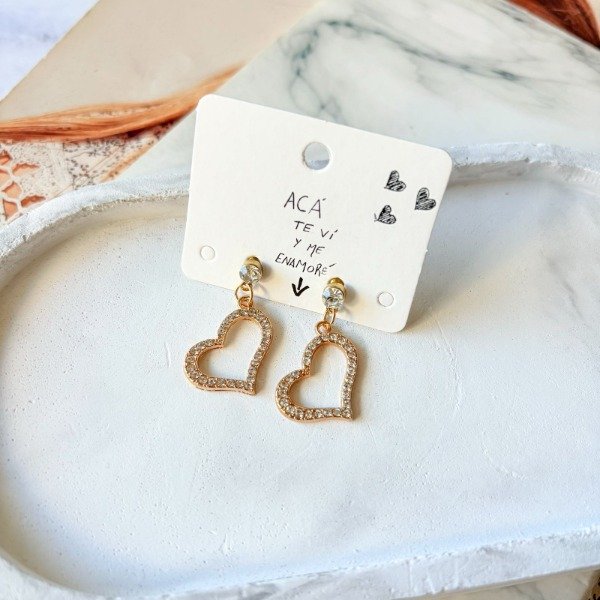Producto - Aros Strass Heart