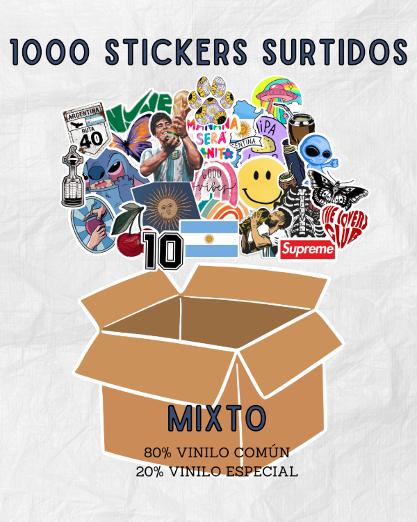 Producto - Pack 1000 stickers mixtos