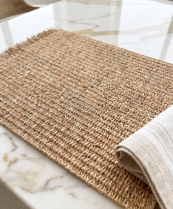 Producto - Individual rectangular fibras naturales tostado - SETx2 - 1