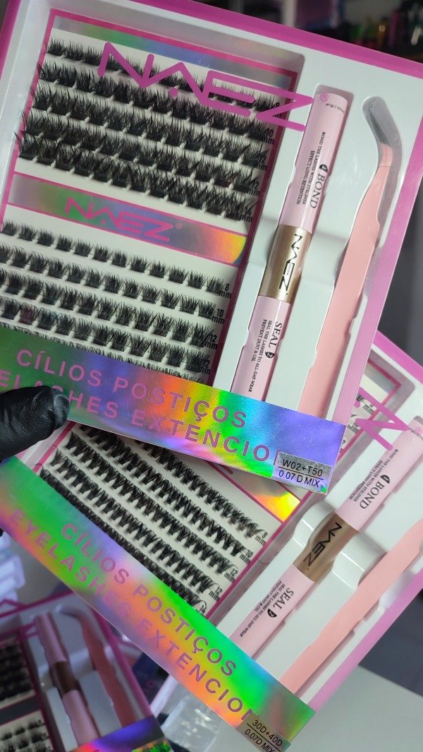 Producto - Pestañas c bonder y pegamento