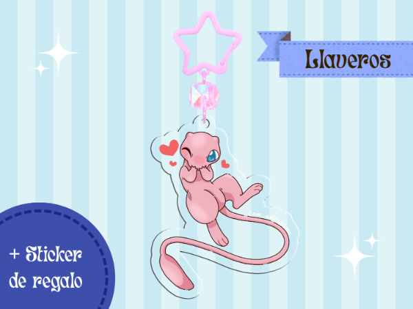Producto - Llavero Mew (PREVENTA)