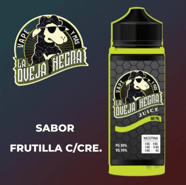 Producto - La Oveja Negra 60ml Frutilla Con Crema
