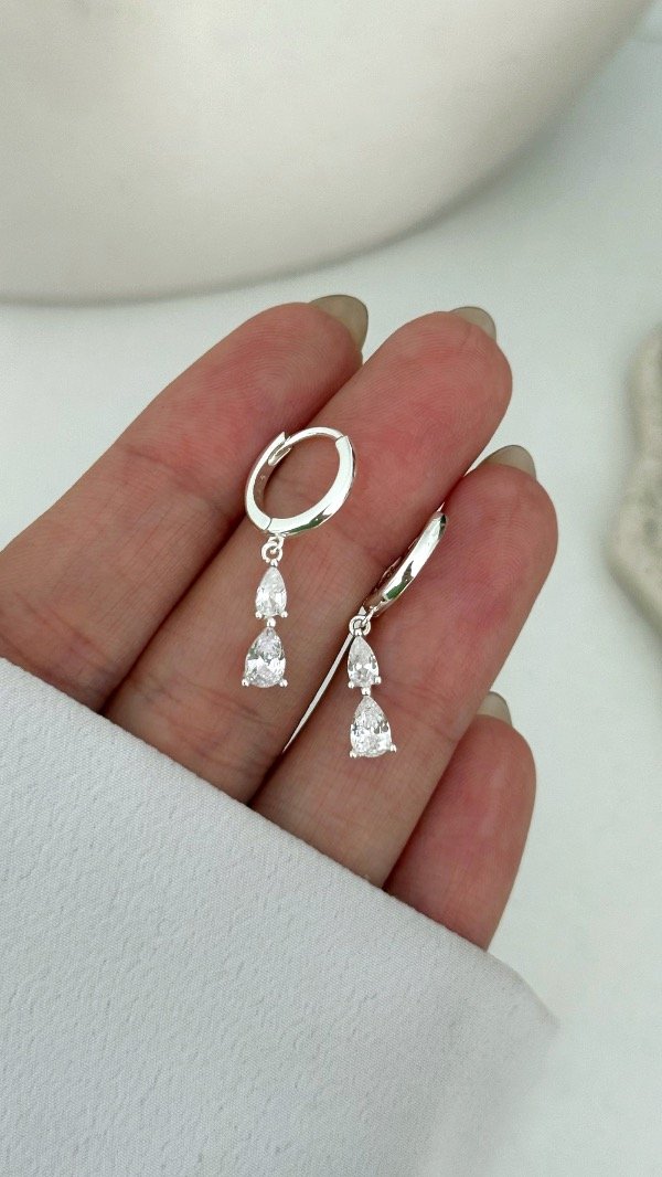 Producto - Argollas doble gota 12mm P925