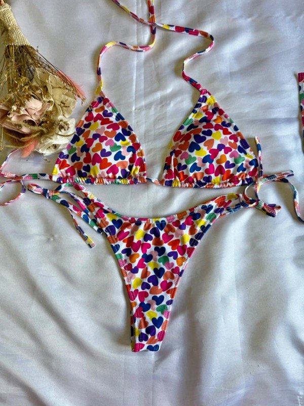 Producto - Bikini triángulo corazones