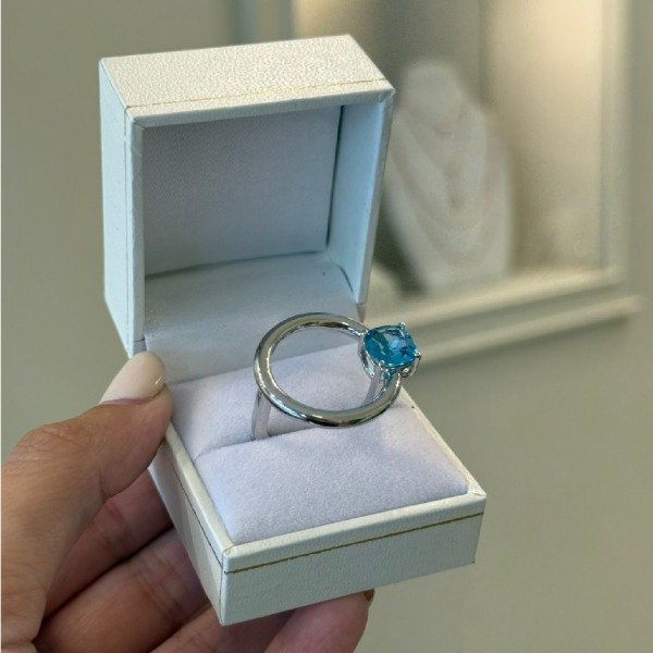 Producto - Sortija en plata con topacio azul I Roundtrip
