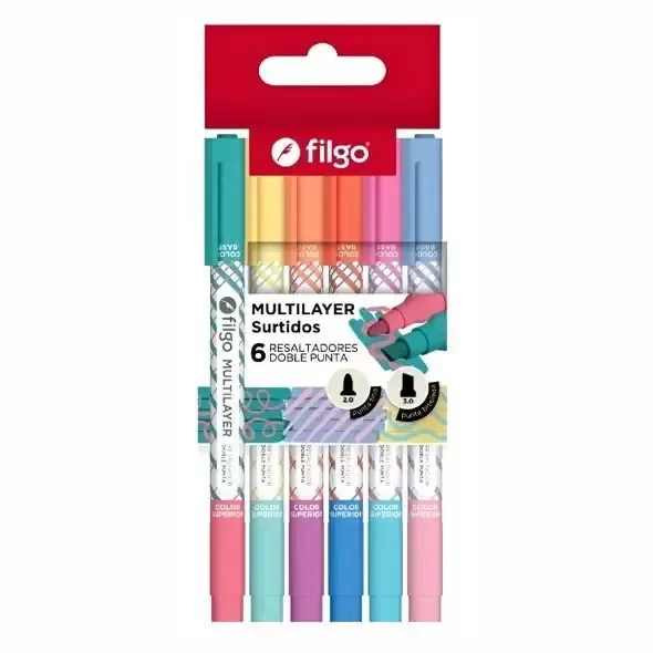 Producto - Resaltador creativo doble punta Multilayer