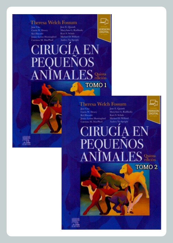 Producto - Fossum: Cirugía en Pequeños Animales, 5ta - 2 tomos
