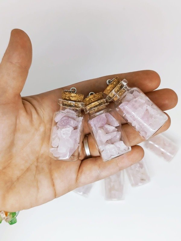 Producto - Amuleto de piedras energeticas - cuarzo rosa