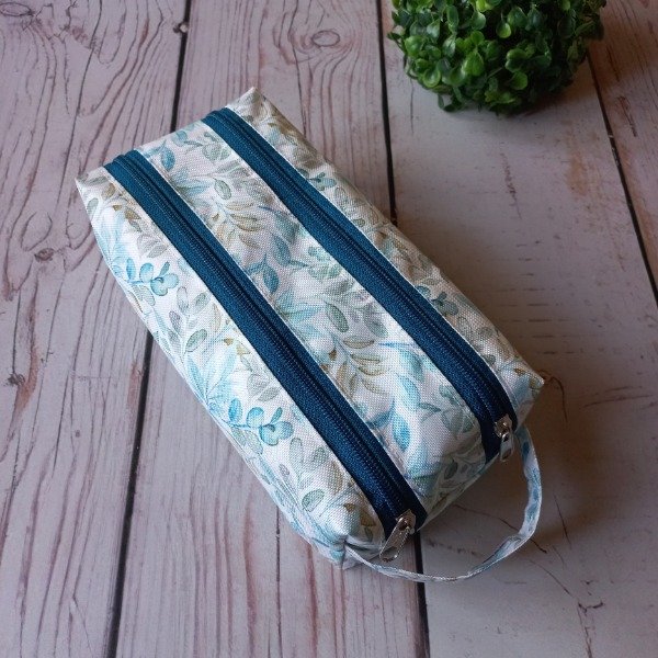 Producto - Cartuchera doble - Flores acuarelas