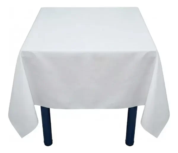 Producto - Mantel Blanco Cuadrado 1x1 Mts Friselina Gruesa