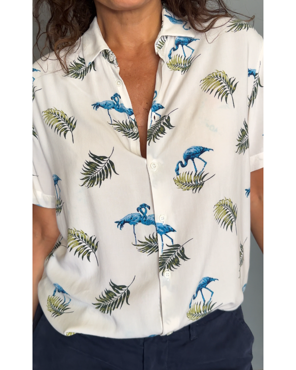 Producto - Camisa Denim y Flower