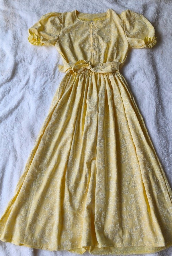 Vestido Princesa Cey amarillo T4