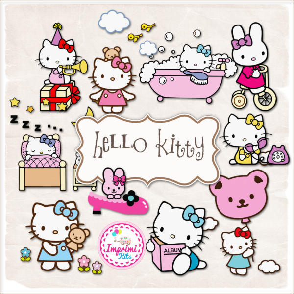 Producto - Kit Cliparts Hello Kitty Imagenes Imprimibles #692