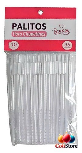 Producto - Palito para Chupetin Cristal 13cm x24 unidades "Parpen"