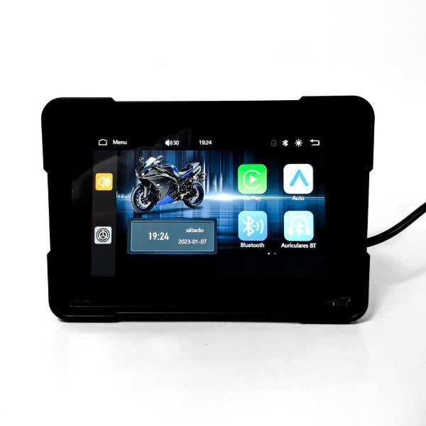 Producto - PANTALLA EQUIPO MULTIMEDIA 5 PULGADAS CARPLAY ANDROID MOTO MAV-2700