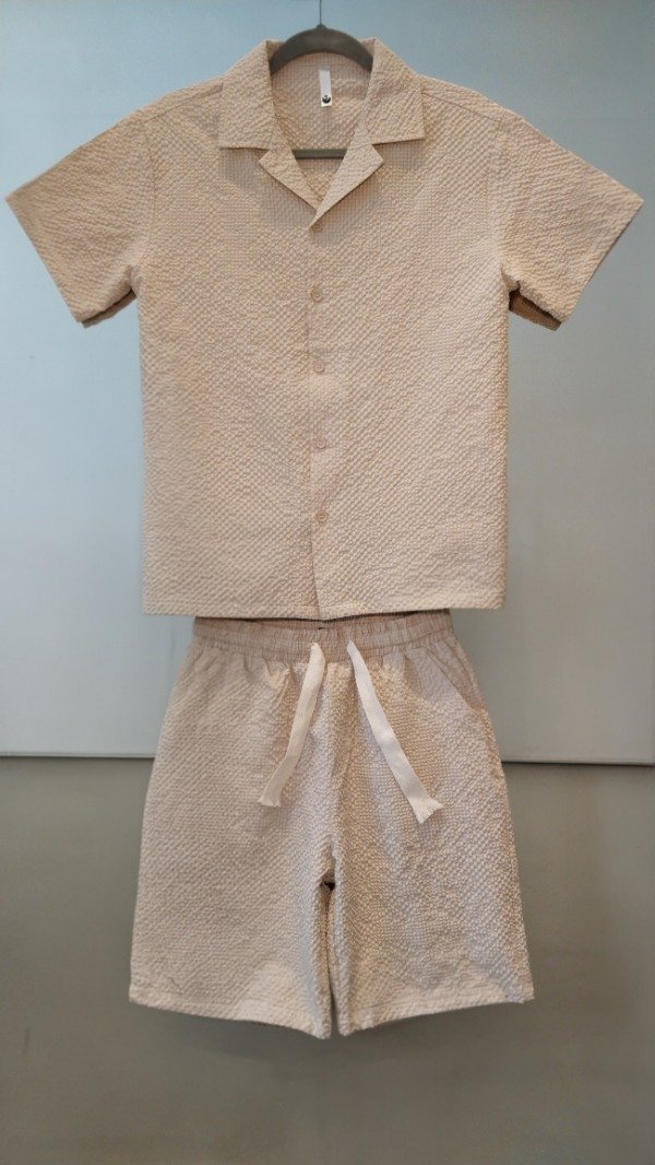 Producto - Conjunto tela fría Camisa manga corta y short