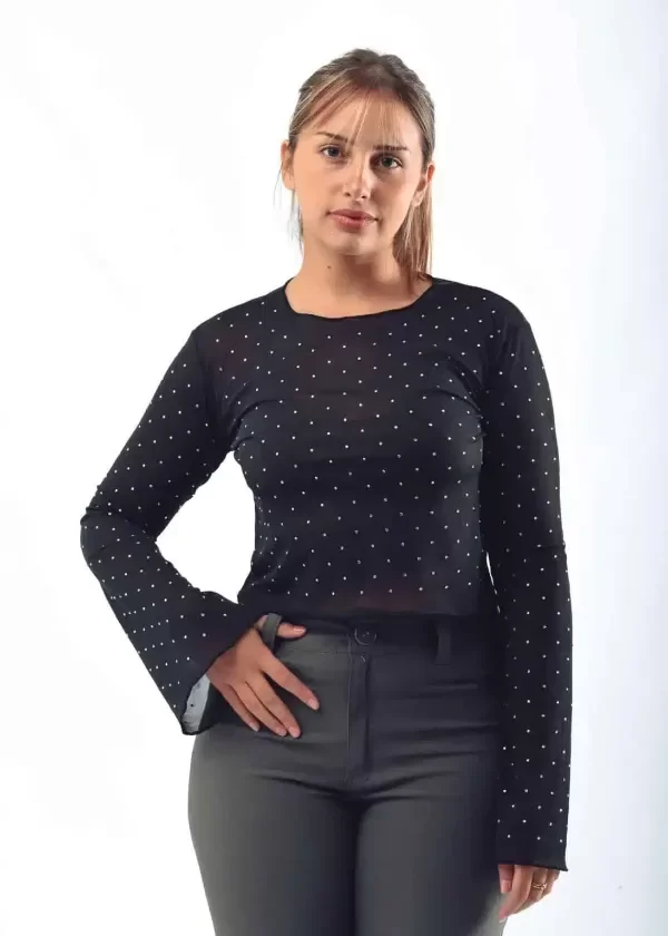 Producto - Top de tul strass