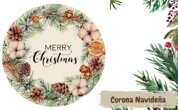 Producto - PLATO DE SITIO "CORONA NAVIDEÑA"