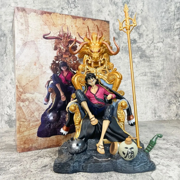 Producto - Diorama Luffy en trono - One Piece (34cm)