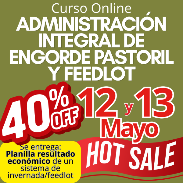Producto - Curso Online: Administración Integral de Engorde Pastoril y Feedlot