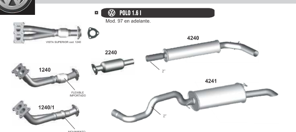 Producto - POLO 1.6 I 97 EN ADELANTE